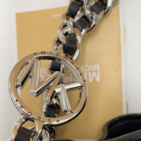 MICHAEL KORS MINA Small Belted
Chain Crossbody bag BLACK COLOR - Picture 2 of 13